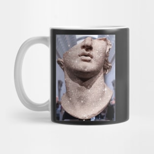 Glitter Greek Roman Vaporwave Statue Collage Aesthetic Mug